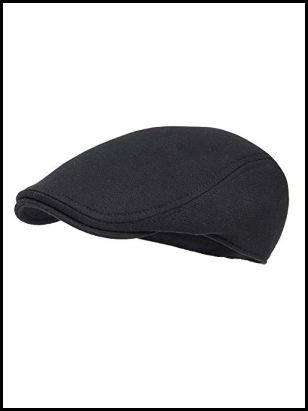 Men's Cotton Newsboy Cap Soft Fit Cabbie Hat Elastic Band One Size